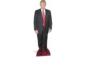 empireposter Donald Trump - Red Tie Red Carpet Pappaufsteller Pappfigur Standy - ca 180 cm
