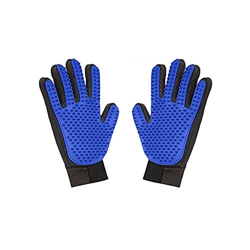 SHS 2PCS Guantes para el Cuidado de la Piel para Remover fácilmente Guante Suelto de pelos de Animales Cepillo de Aseo Cabello de Animales - como un Masaje para Perros y Gatos