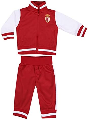 Baby’s AS Monaco Football Tracksuit – Official ASM FC Collection, Baby Boy, red, 24 Months