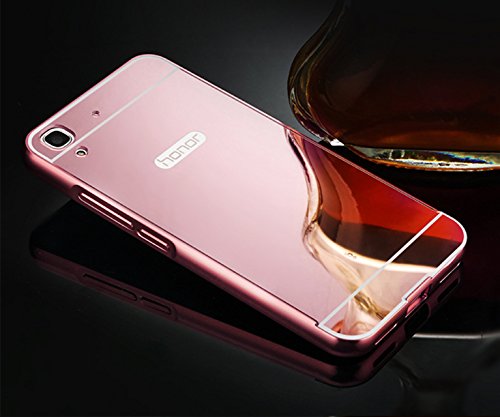 Funda Espejo Aluminio Metal Carcasa para Huawei Y6 II   Honor 5A 5 5  Color Rosado  no para Huawei Y6  Funda Espejo Aluminio Metal Carcasa para Huawei Y6 II   Honor 5A 5 5  Color Rosado  no para Huawei Y6