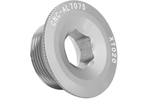 VGEBY1 Vis de Pédalier, Capuchon de Support de Boulon de Fixation de Bras de Manivelle de Vélo en Alliage d'Aluminium pour Le Vélo de Route de Montagne(Argent)