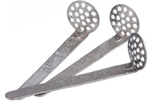 3x Retine di acciaio cucchiaio Black Leaf per Pipe/Bongs (15mm)