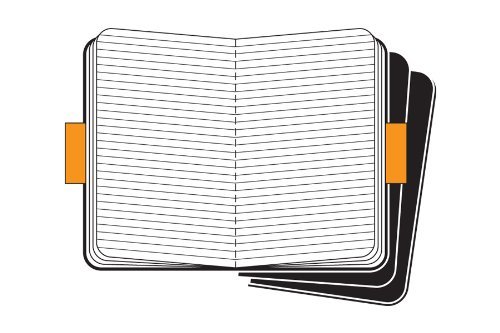 Preisvergleich Produktbild Cahier Notizheft A6 9x14 cm blanko 70gPreiselbeerrot