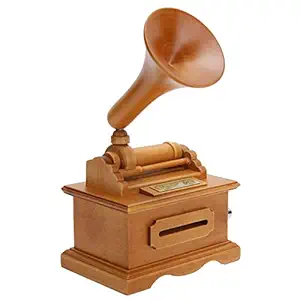 Phonograph Music Box, Retro Hand-cranked Phonograph Shape Music Box, for Birthdays Friends Gift Home Decor Christmas