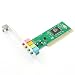 Produktbild ulable PCI Soundkarte ht8738. CMI8738 Sound Karte Surround Sound PCI-Karte 4 Kanal Computer Tablets Netzwerke (mit CD)
