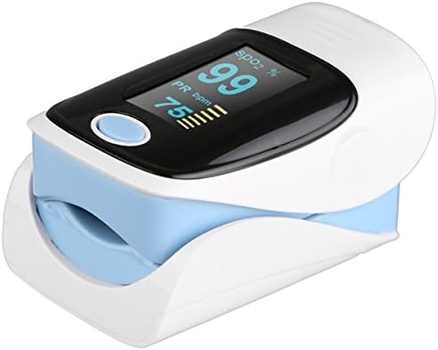 Fingertip Pulse Oximeter Heart Rate Monitor SpO2 Blood Rate Oxygen Monitor with 4 Directions Display/Low Power Indication with Large LED Display for Children Adult Ladies Gentlemen
