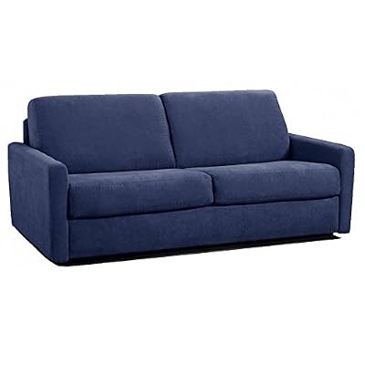 ITALIAN SPIRIT Canapé Convertible Ouverture rapido Eclipse Matelas 18cm Tweed Bleu