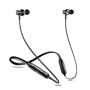 Remembrand ThunderBass 450 Wireless Bluetooth In Ear Neckband Headset with Mic (Active Black)