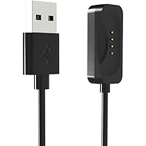 Caricabatterie Magnetico Per OPPO Watch Free E TicWatch GTH - Cavo USB Da 100cm, Nero - Foto 11