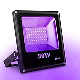 🎃【HOHE QUALITÄT】 :☛ 30W Hohe Power UV Ultra Violet LED Flutlicht, energiesparend und lange Lebensdauer für mehr als 50000 + Stunden, 120 Grad breiten Abstrahlwinkel, schafft eine spezielle Lichteffekte.