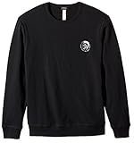 diesel pullover grün Logo Print auf der Brust Diesel Herren Umlt-Willy Sweatshirt, Schwarz (Black 900-0cand), Large