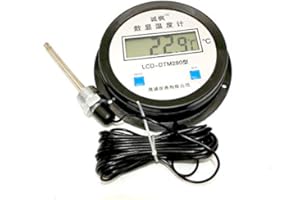 Q-BAIHE Hoher Präzisions Digital Thermometer mit Sonde Digital Wasserzähler Temperatur Messgerät 10m Kabel