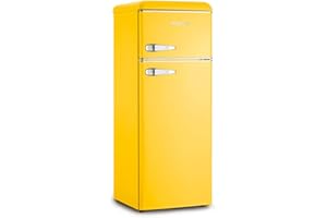 SEVERIN ITALIA KS9953 SEVERIN FRIGORIFERO VINTAGE ANNI 50 DOPPIA PORTA GIALLO RETRO' CL.E