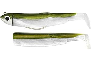 Fiiish Black Minnow 70mm Combo (Rigged and Ready) 3g Khaki Shore Head