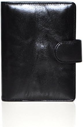 Succes Wrinkled Mini A8Black Organiser Diary Leather Ring Binder PM212WR02