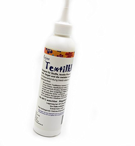 Anjas Textilkleber® 180 g - waschbar bis 95°C- geeignet für Stoffe, Leder , Segel