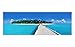 Produktbild KD Dsign+ Glasbild BILD AG39000447 Motiv INSEL IM MEER STEG Größe 90 x 30 cm inkl. Aufhängesystem (Haftbleche)