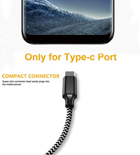 C  ble USB Type C   QGhappy 2M-2Pack USB C Haute Vitesse Synchro et Charge Cordon de Donn  es Chargeur Nylon USB C C  ble de Chargement pour Samsung Galaxy S9  S8 A5 2017   Huawei P20  P10  Mate10  Motorola Moto G6  Honor View 10  9  Xiaomi MI 8  A1