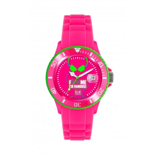 Ice-Watch Unisex-Armbanduhr Big F*** Me I'm Famous fluopink head FM.SS.FPH.BB.S.11 Ice-Watch Unisex-Armbanduhr Big F*** Me I'm Famous fluopink head FM.SS.FPH.BB.S.11