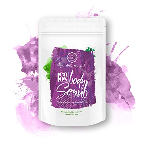 Örtte Gommage corporel pour les peaux sèches et sensibles | Gommage HYDRATANT 100% naturel | Riche en huile d'avocat, Miel & Jojoba | Nettoie les pores en profondeur - Exfolie et nourrit la peau 200g