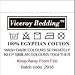 White, Cot Bed Size, 100% Egyptian Cotton Duvet Cover Set by Viceroybedding