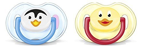 Philips AVENT BPA-Free Animal Soothers (0-6 Months) 2 Pack (Blue)