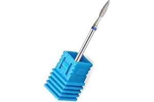 Natury Nails Fraise à ongles diamant Foret manucure russe, pédicure, vernis semi-permanent, cuticules. Lime pour four bleu grain moyen