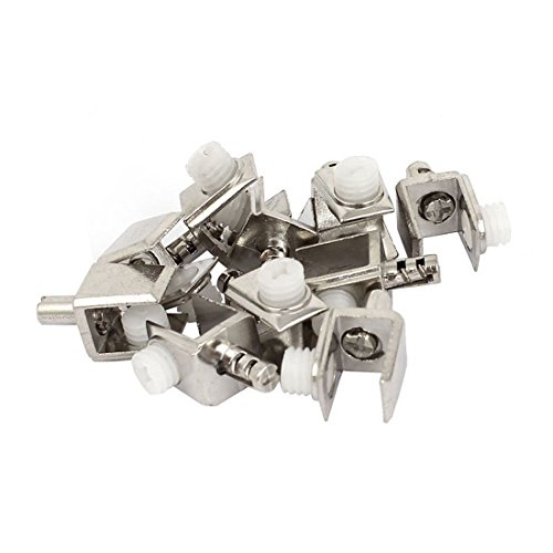 Glas-Clip – TOOGOO(R)6mm-8mm Dicke einstellbare Schraube Zink-Legierung Glas Clip Klemme 12 Stueck „ - 2