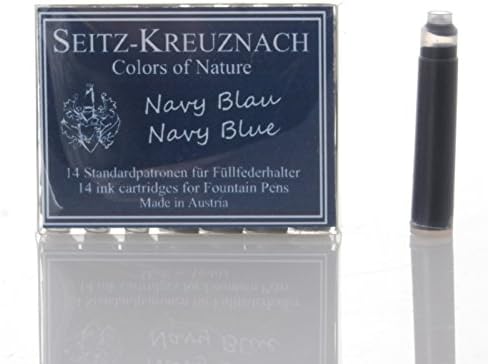 Seitz-Kreuznach Ink Cartridges Navy Blue, Pack of 14, Colors of Nature