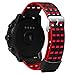 Produktbild Uhrenarmband für Xiaomi Huami Amazfit, für Herren und Damen, weiches Leder, Ersatzarmband für Huami AMAZFIT 2/2S Stratos Watch, verstellbare Übungsbänder, rot, Suitable for Wrist Circumference: 210mm