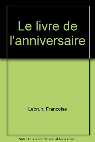 couverture de : Le livre de l'anniversaire