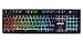 Produktbild NPET P010 Semi-Mechanische Tastatur Gamer AZERTY Verdrahtete USB Schwimmende Hintergrundbeleuchtete RGB Professionelle Tastatur für Computer / Laptop PC