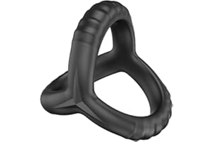 binxliuxo Bague triangle souple noire pour homme bague retard