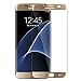 Produktbild Samsung Galaxy S7 Edge Displayschutz,Schutzfolie,GTsafe® 3D Full Coverage Galaxy S7 Edge Schutzfolie Schutzglas HD Clear Screen protecter Curved Panzerglas Schwarz 9H Tempered Glass für Samsung Galaxy S7 Edge(Gold)