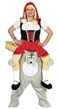 disfraces originales caseros 2019 Incluye un pantalón con piernas y forma de lobo y un vestido de caperucita