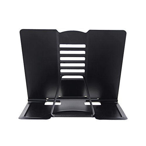 Liying Leseständer Buchständer Buchhalter schöne Metallbügel Buchstütze Schwarz - 5
