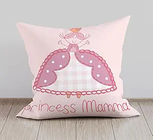 DreamVio Soft Fabric Cushion, Pillow for World's Best Mom,Pyari Mumma,Mummy,Gifts for Mom,Grandma on Birthday's & Mother's Day Color : White Size : 12 x 12 Inch Design 54