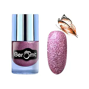 Beromt Sand Nail Art Polish, Matte Nail Lacquer, Party Girl Nail Paint, Show Bright Sparks, Purple,?603, 10ml