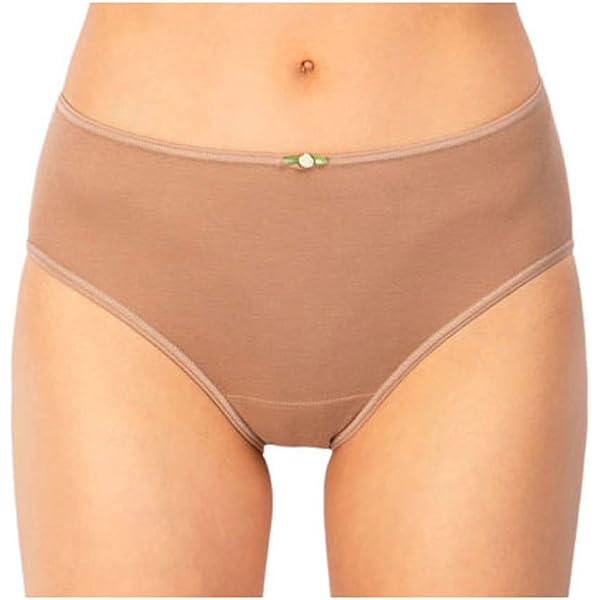 Pack De 6 Culottes Femme AVET - 95% Coton, Sans Couture - Confort Haut - Couleurs Neutres