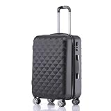 【STABILES MATERIAL】Die hochwertige und aufwendig verarbeitete Hartschale aus Kunststoff verleiht dem handgepäck Trolley enorme STABILITÄT. Das Material ist extrem ROBUST, absolut STOSSUNEMPFINDLICH und BRUCHSICHER. Die äußerst edle und matte Struktur verhindert übliche Gebrauchsspuren.