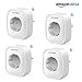 Produktbild Expower 4er WiFi Steckdose Intelligente Funksteckdose Kompatible mit Amazon Alexa Echo Plus Echo Dot und Google Home App Steuerung Zeitsteuerung für IOS und Android für Haus Büro