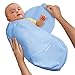 Produktbild SwaddleMe 73674 - Baumwolle/blau/0-4 Monate/3,2-6,4kg  - Schreibabys Ganzkoerper Pucksack Small
