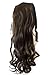 24" & 100g Hair Piece Clip In Pony Tail Extension Very LONG & SEXY Curled Wavy Heat-Resisting Like Real Human Hair (brown brunette #8 (HC7))
