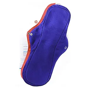 HYGIENE AND YOU Soch Performace Cotton Poly Heavy Menstrual Flow Reusable Sanitary Cloth Pads (XL, 38 cm/15-inch)