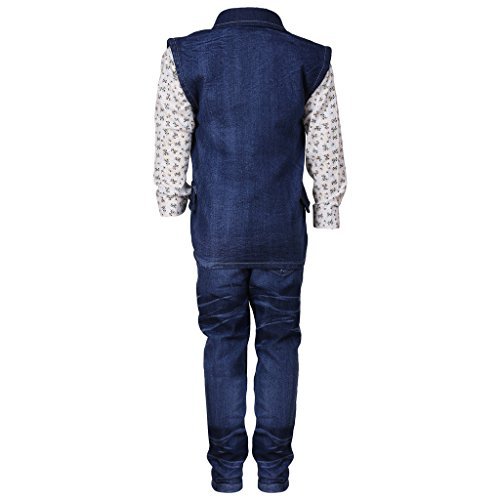 FOCIL White shirt and jeans with denim jacket for kids RS.599 (63.00% Off) - Amazon