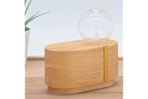 ZEN ARÔME Zen'Aromat Dyfuzor olejku eterycznego Cimia na zimno, zachowuje właściwości HE w aromaterapii, przycisk dotykowy, drewno FSC i szkle, oświetlenie LED i pokrowiec transportowy