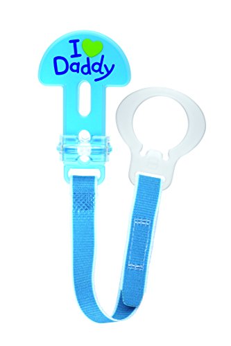 MAM 2 x Schnullerkette – I Love Mummy & I Love Daddy (Blau) - 2