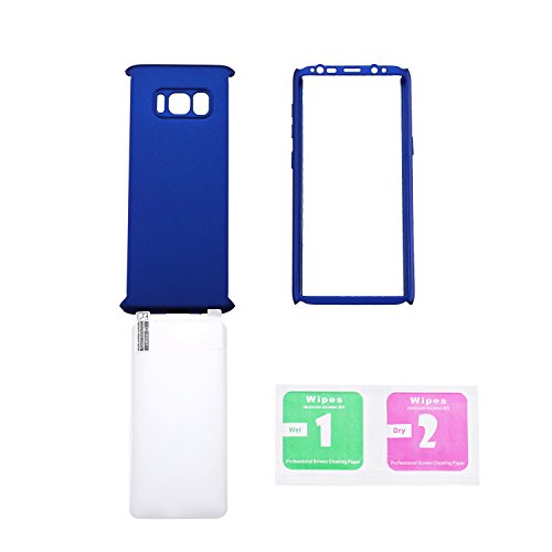 IMOO Funda de m  vil Samsung Galaxy S8 360 grados paquete s  lido con un agujero Para Samsung Galaxy S8 Azul 