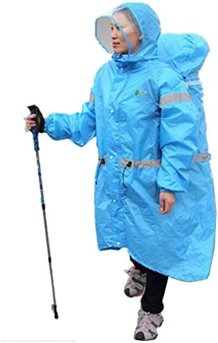 Mens Poncho (Sky Blue, M（men）)