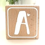 Holzwürfel mit Buchstabe A